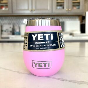 NWT YETI Rambler Wine Tumbler 10oz Power Pink